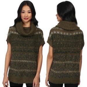 Free People Oversized Fuzzy Wool Alpaca Blend Sleeveless Sweater Size S.